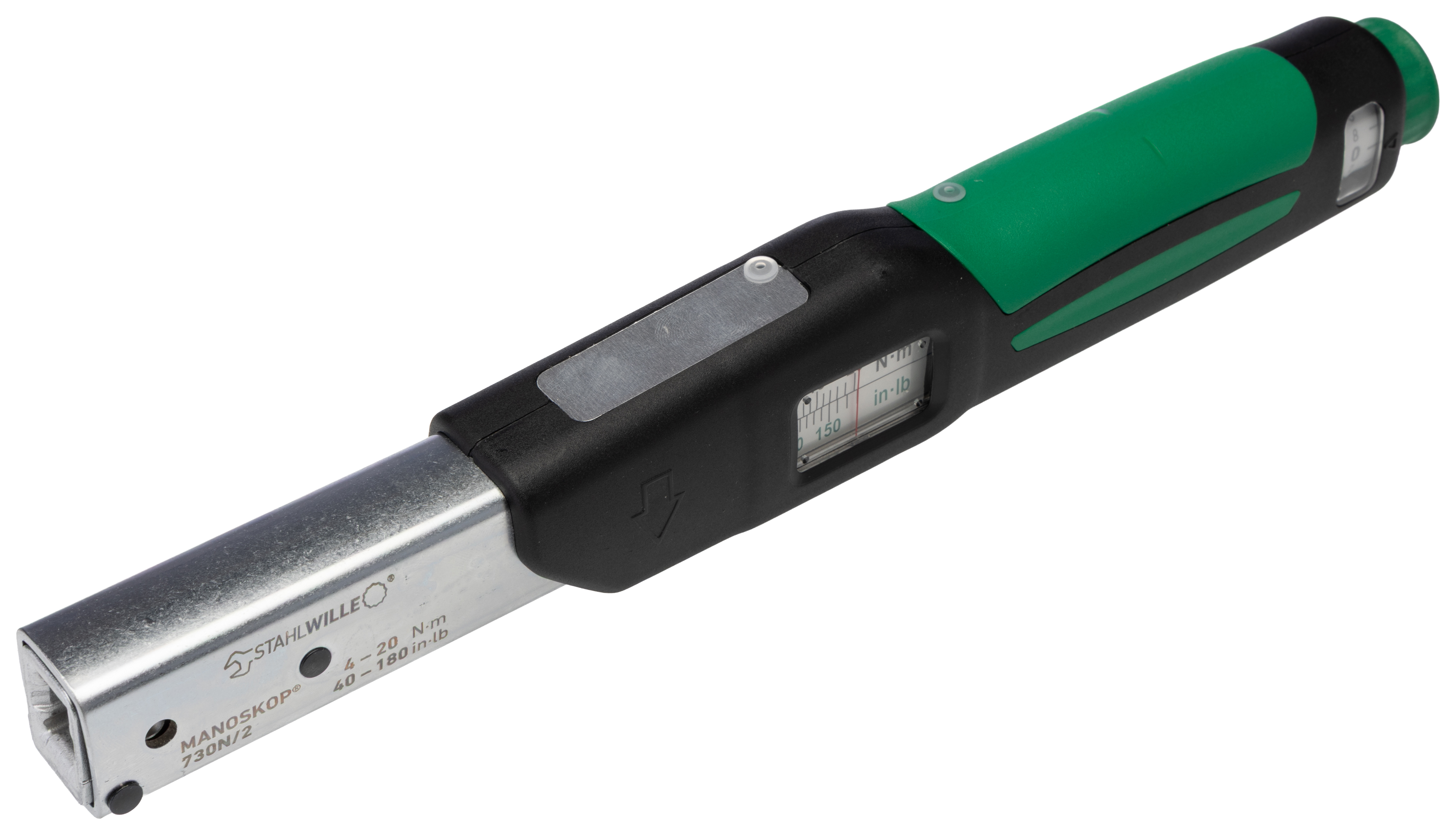 50181102 STAHLWILLE 730N Click Torque Wrench, 4 to 20 nm, 28 mm Drive, Hex Drive, 275mm Overall