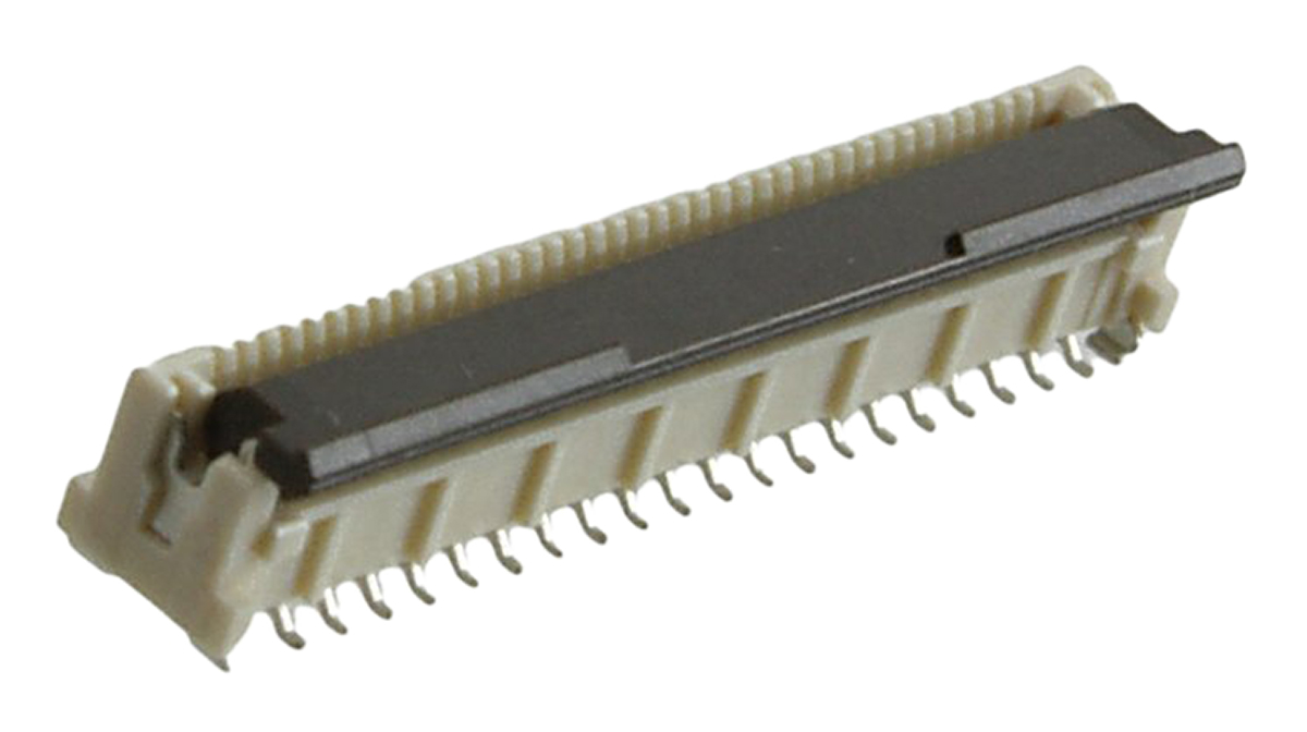 Molex, 501951 0.5 mm Pitch 40 Way Vertical Female FPC Connector, Solder