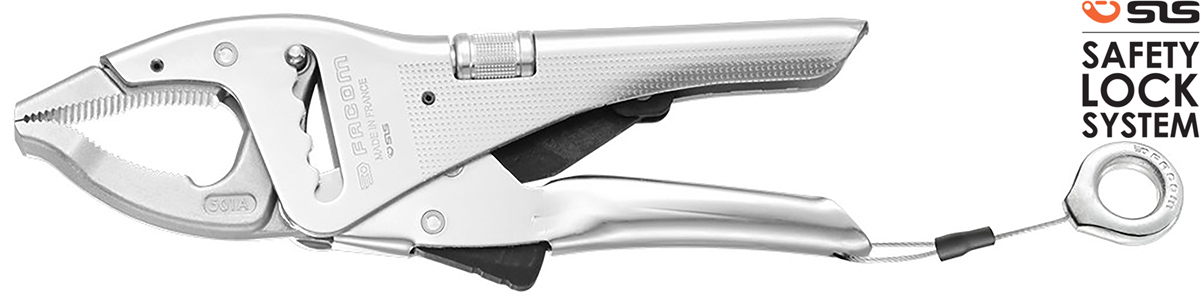 Facom 1-Piece Locking Plier Long Nose, 252mm Overall
