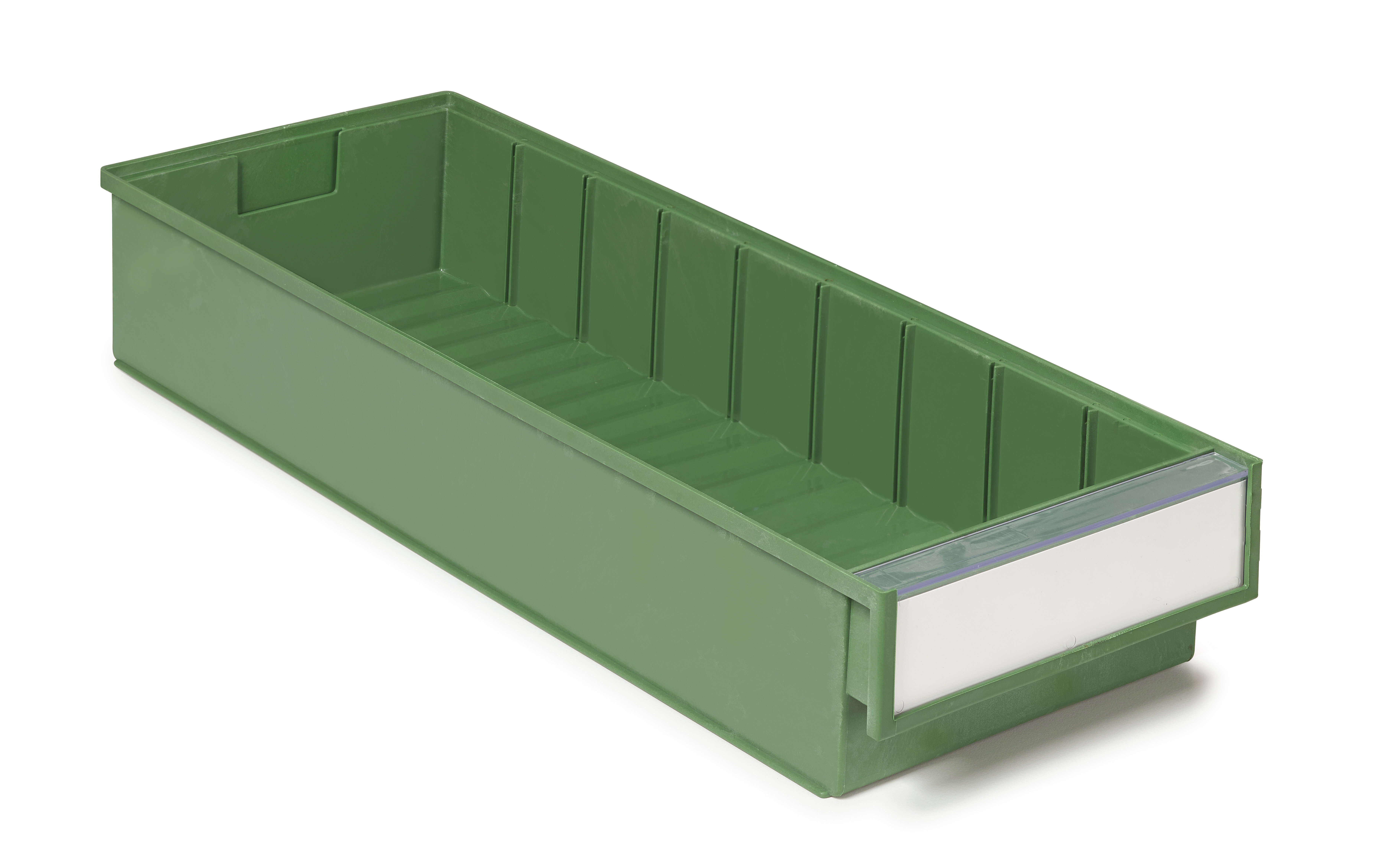 Treston Bio-Plastic Storage Bin, 500 mm x 186 mm x 82 mm, Green