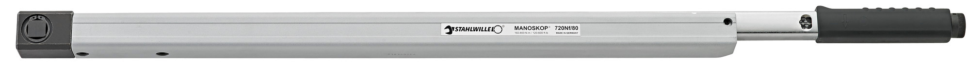 50200081 STAHLWILLE 721Nf Click Torque Wrench, 160 To 800 Nm, 3/4 in Drive, Square Drive, 1051mm Overall