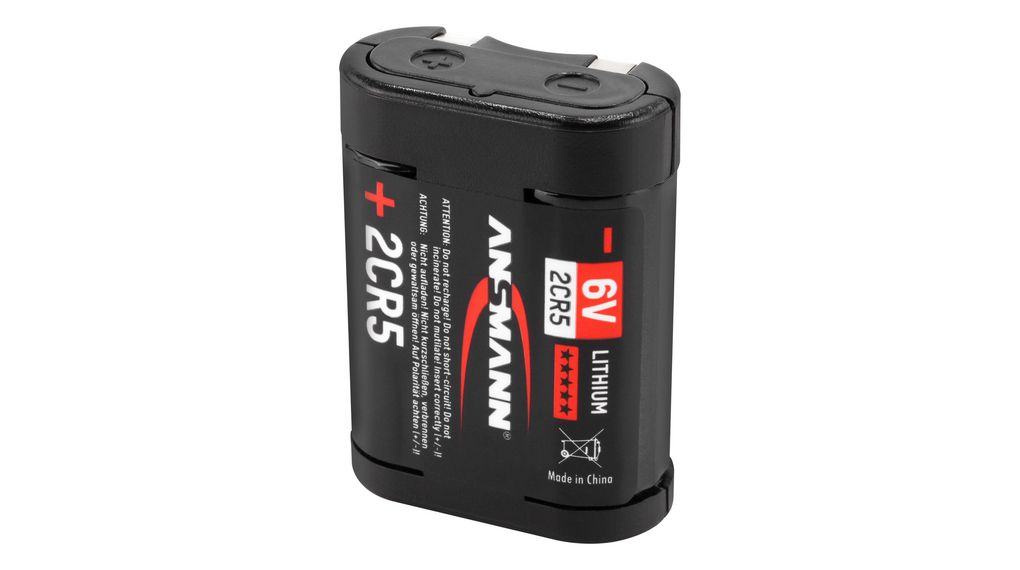 Ansmann Lithium 6 V, 2CR5 Lithium Speciality Size Battery x 45 mm