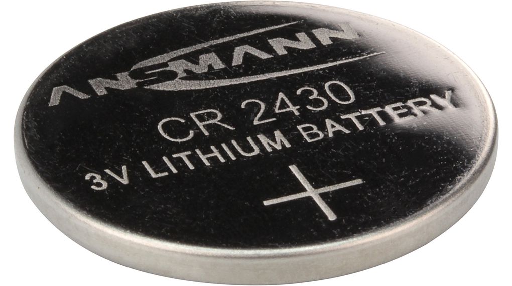 Ansmann CR2430 Button Battery, 3 V, 24.5 mm Diameter