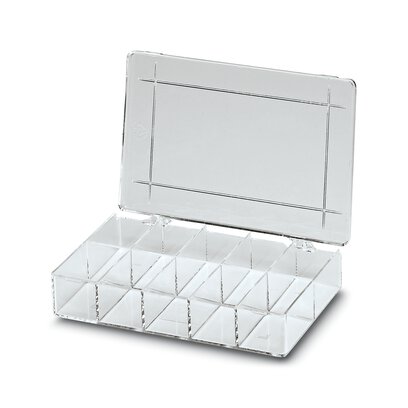 Phoenix Contact 10 Cell Transparent Polystyrene Compartment Box, 32 mm x 170mm x 105 mm