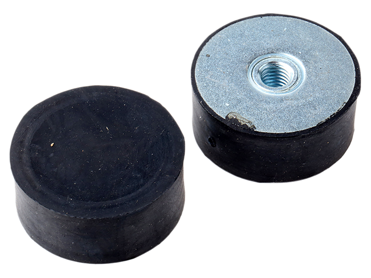 FIBET Fibet Cylindrical M10 Anti-Vibration Mount, Female Buffer Foot with 420 daN Compression Load