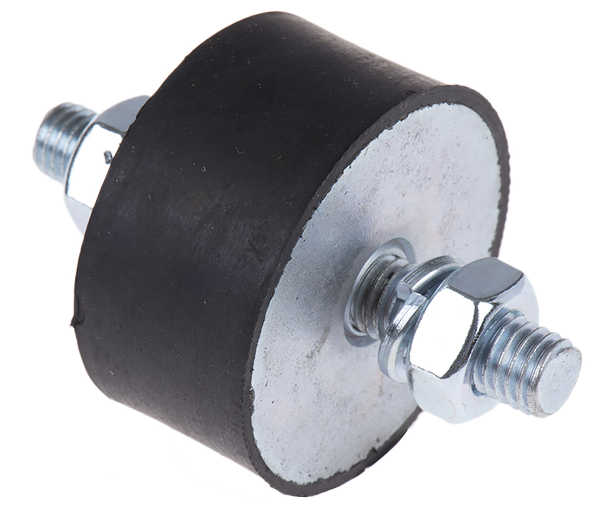 FIBET Fibet M10 x 25 mm Anti-Vibration Mount, Male to Male Bobbin with 367.5 daN Compression Load