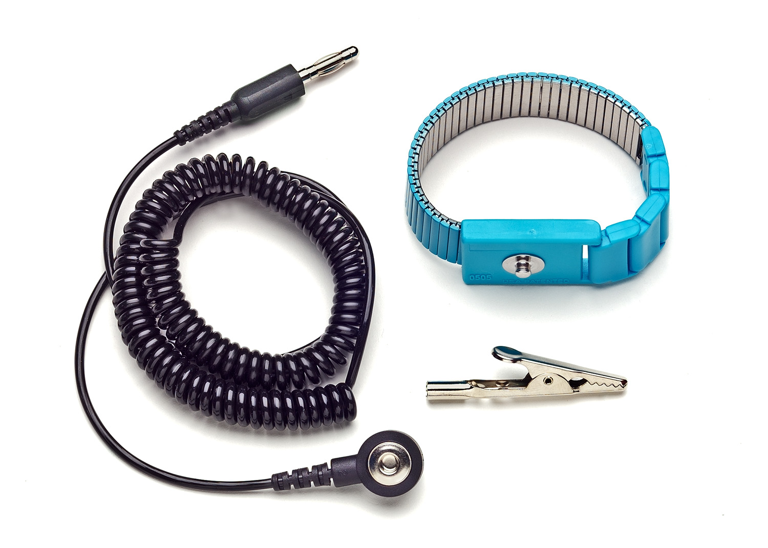 Pomona ESD Grounding Wrist Strap & Cord Set
