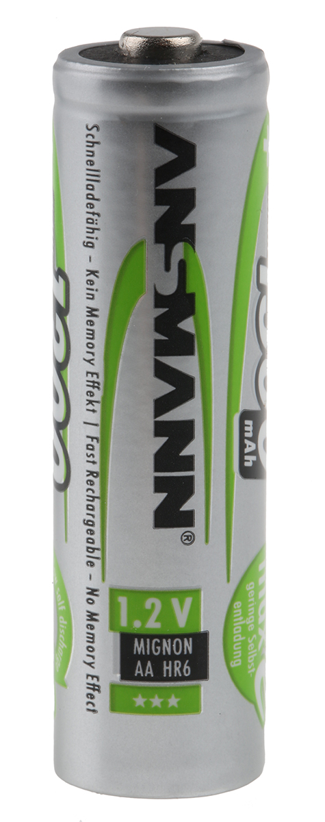 Ansmann Ansmann MaxE AA Nickel Metal Hydride Rechargeable AA Battery, 1.3 Ah, 1.2 V - Pack of 4