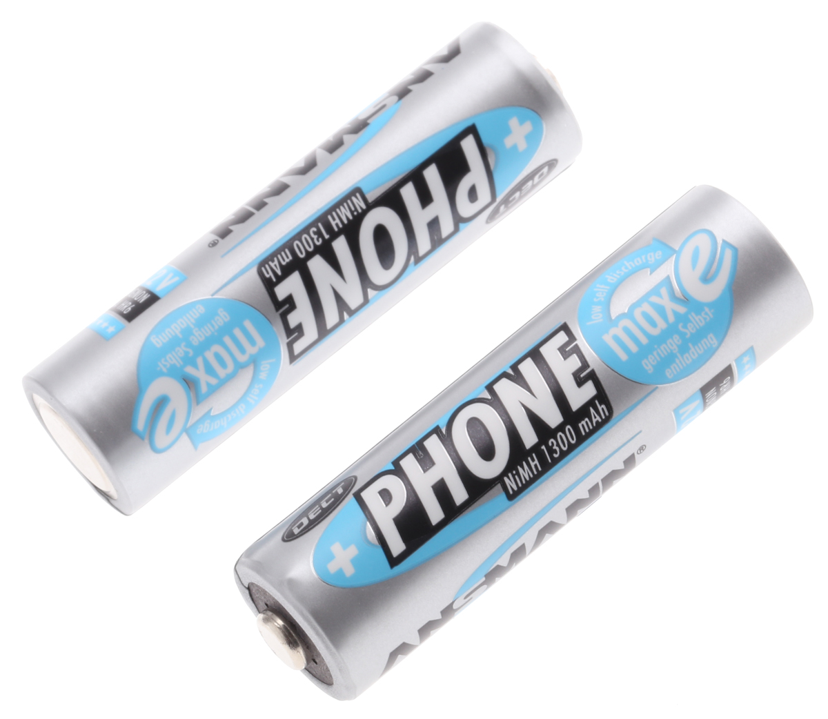 Ansmann Ansmann MaxE AA Nickel Metal Hydride Rechargeable AA Battery, 1.3 Ah, 1.2 V - Pack of 2