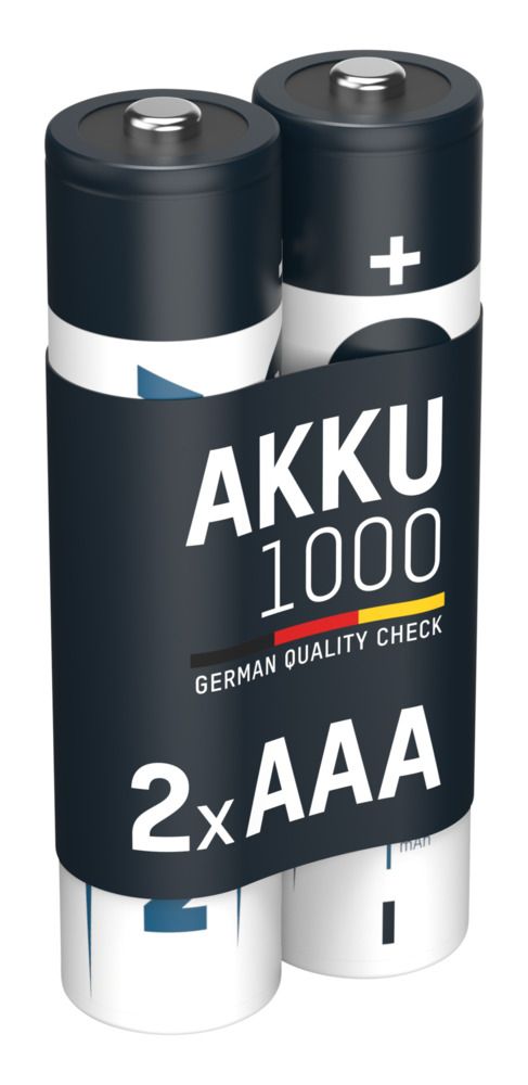 Ansmann Nickel Metal Hydride Rechargeable AAA Battery, 1 Ah, 1.2 V