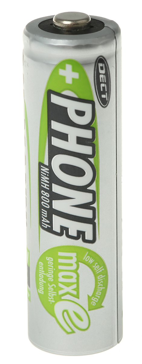 Ansmann Ansmann MaxE AA Nickel Metal Hydride Rechargeable AA Battery, 800 mAh, 1.2 V - Pack of 2