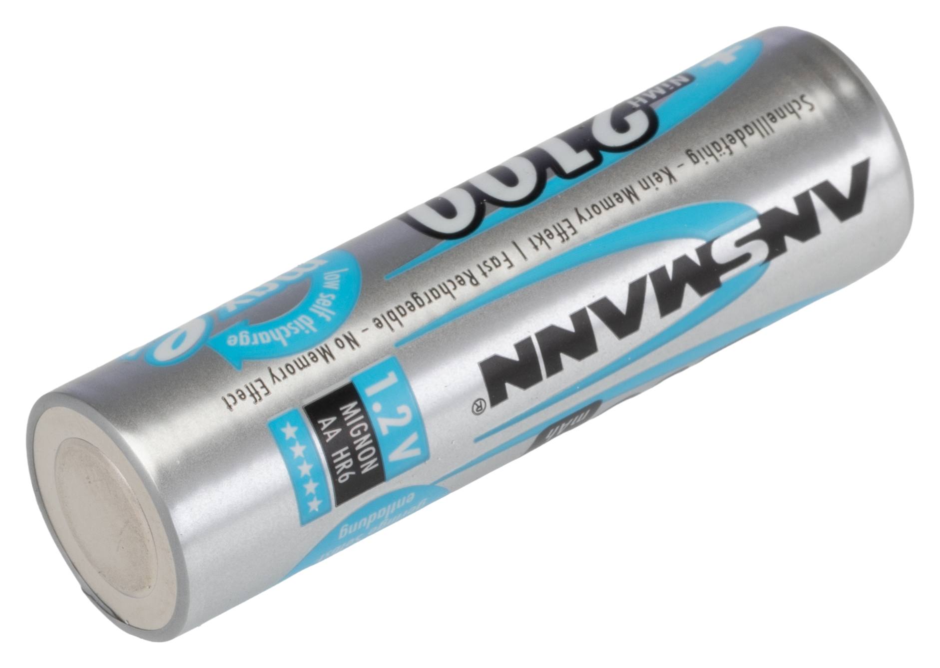 5030992 Ansmann Ansmann MaxE AA Nickel Metal Hydride Rechargeable AA Battery, 2.1 Ah, 1.2 V - Pack of 2