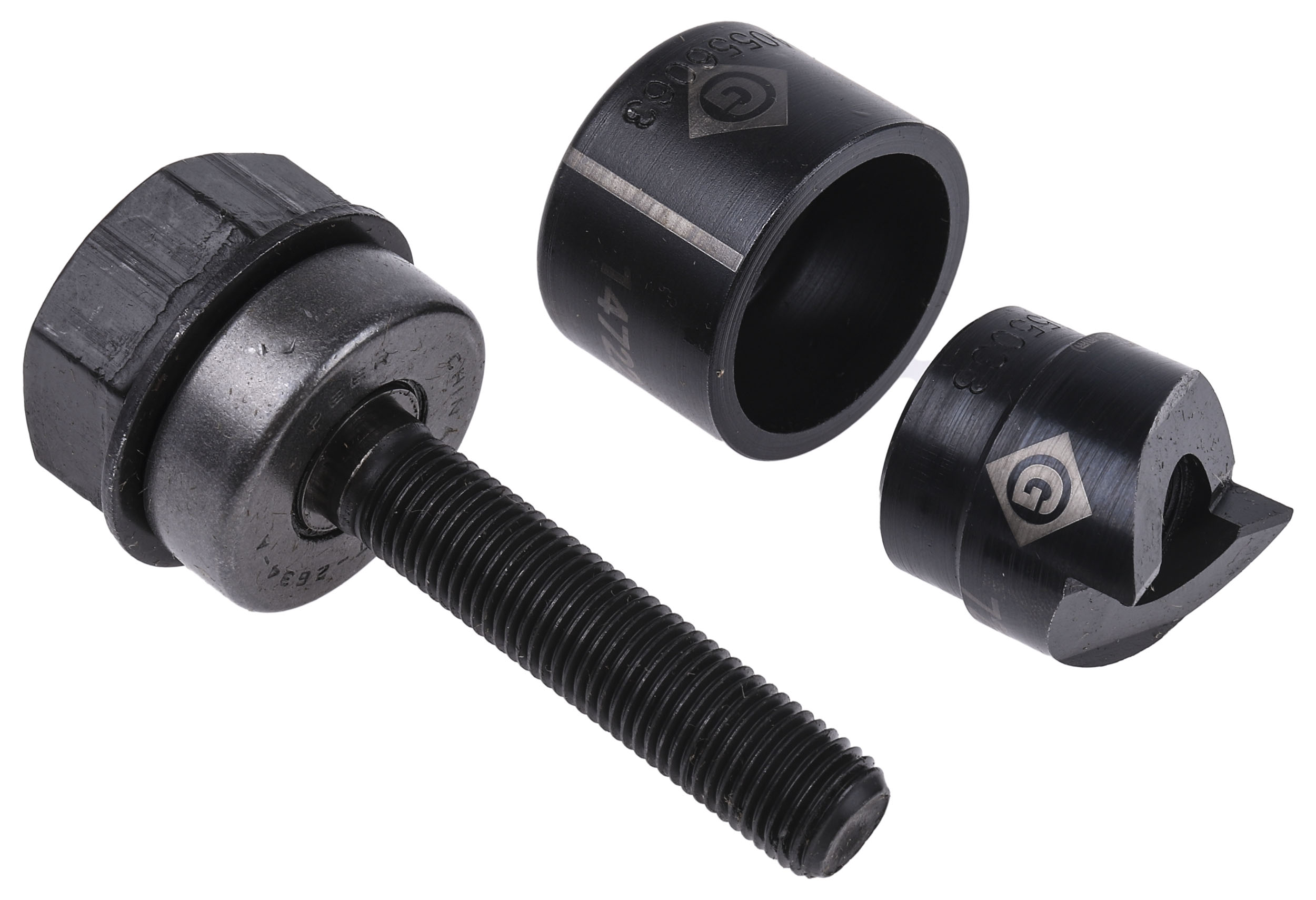 Greenlee Punch Set, 22.5 mm, kit contents: Die And Draw Stud For Manual And Hydraulic Operation, Patented Punch Unit