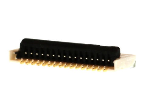 Molex, 503480 0.5 mm Pitch 16 Way Right Angle Female FPC Connector, Solder