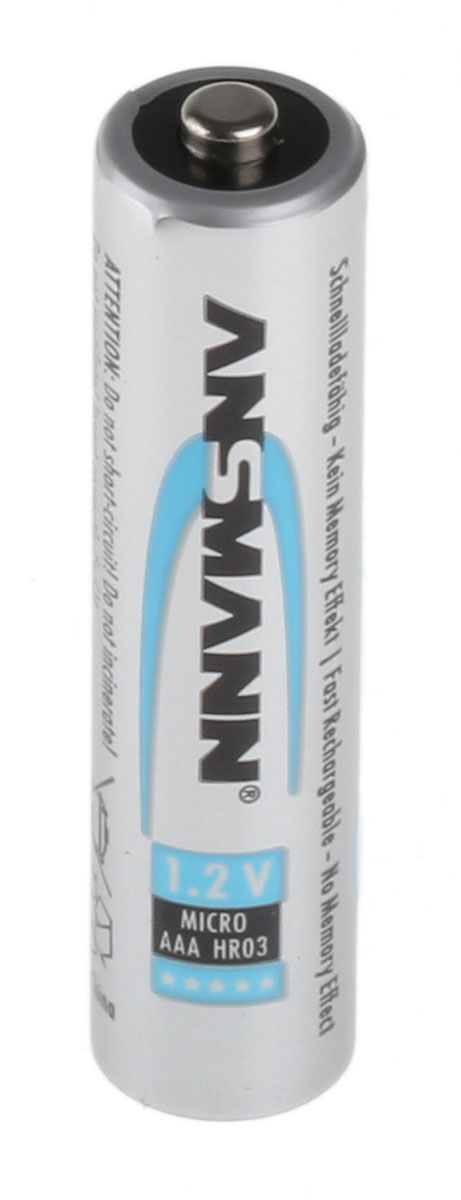 Ansmann Ansmann MaxE Nickel Metal Hydride Rechargeable AAA Battery, 800 mAh, 1.2 V