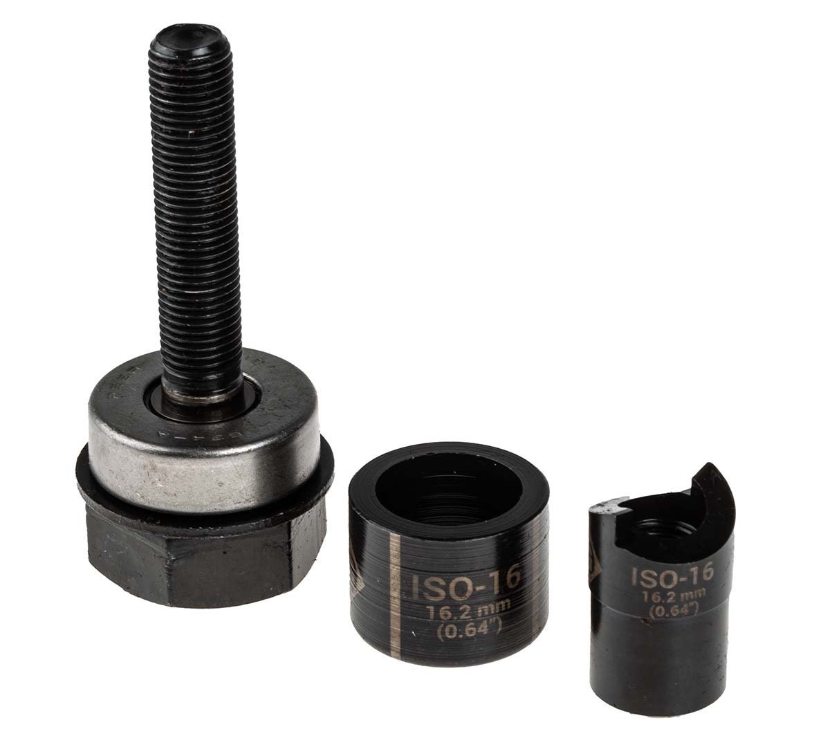 Greenlee Punch & Die Set, 16.2 mm, Circular, Hand Operation