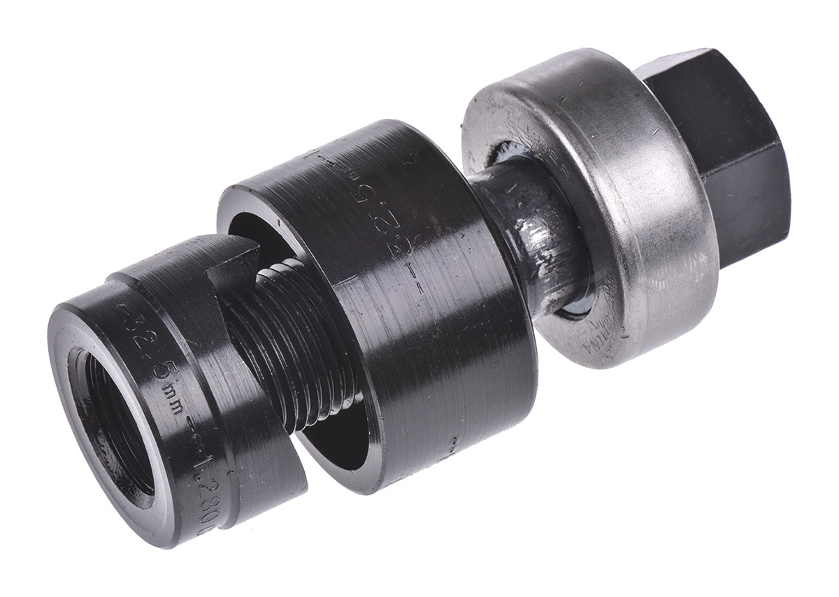 Greenlee Punch, 32.5 mm, kit contents: Slug splitting punches, Circular, Manual, Hydraulic Operation