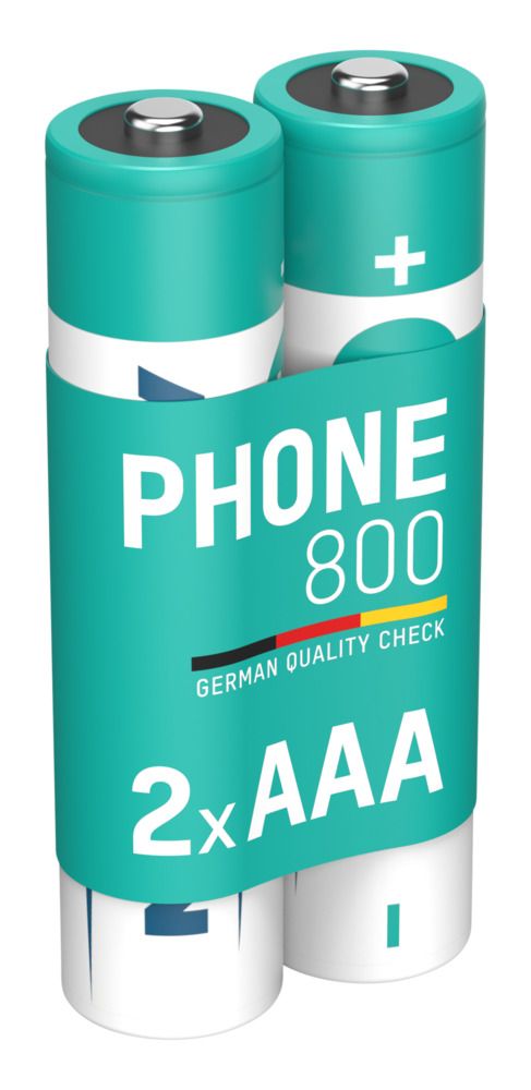 Ansmann Ansmann MaxE Nickel Metal Hydride Rechargeable AAA Battery, 800 mAh, 1.2 V