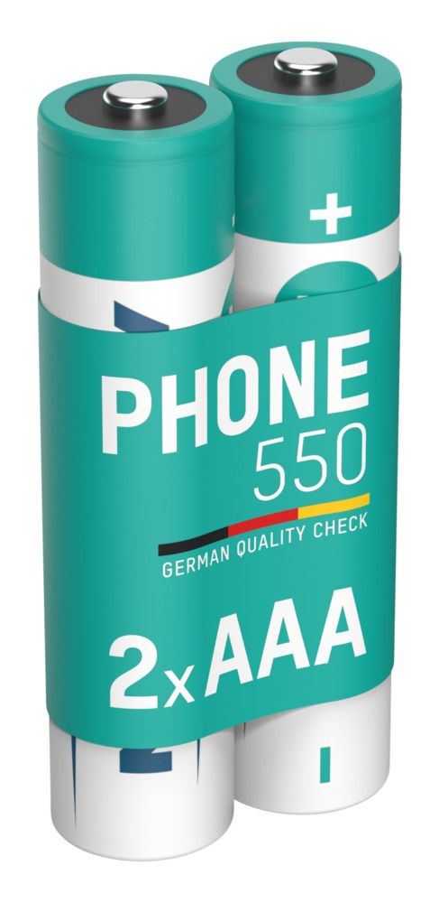 Ansmann Ansmann MaxE Nickel Metal Hydride Rechargeable AAA Battery, 550 mAh, 1.2 V