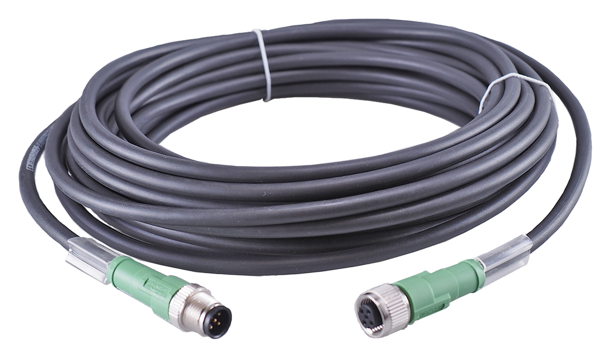 Jumo Male 5 way M12 to Female 5 way Sensor Actuator Cable, 10 m