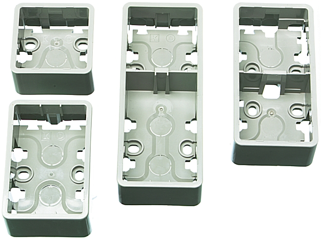 LK Light Grey Back Box, IP20, Surface Mount 10 mm