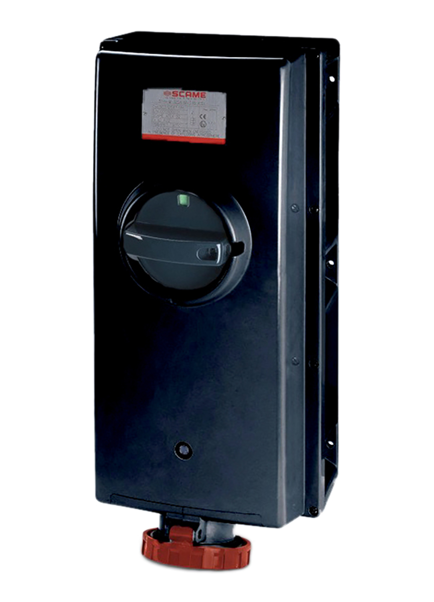 Scame, ADVANCE-GRP(GD) IP66 Red Power Connector, Surface Mount, 3P+PE, Rated At 125A, 415V