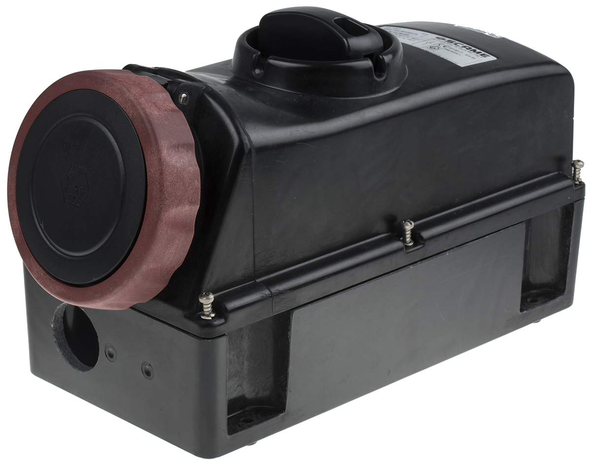 Scame, ADVANCE-GRP(GD) IP66 Red Power Connector, Surface Mount, 3P+N+PE, Rated At 32A, 415V