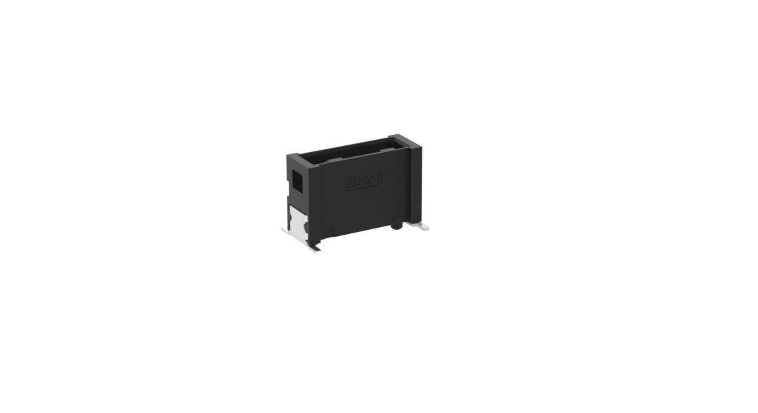 ERNI MicroBridge Series Vertical Surface PCB Header, 6 Contact(s), 1.27 mm Pitch, 1 Row, Shrouded