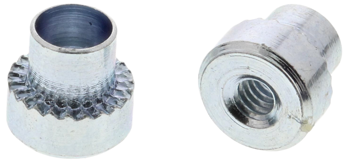 Hank Passivated Zinc Plated, Metric Steel Rivet Bush 5 mm diameter 3.5 mm x 2.2 mm
