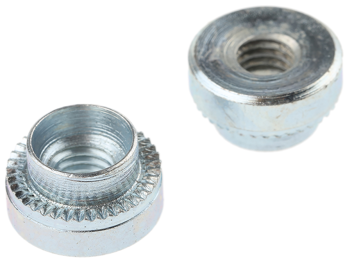 Hank Passivated Zinc Plated, M5 Steel Rivet Bush 11.1 mm diameter 7.95 mm x 3.8 mm