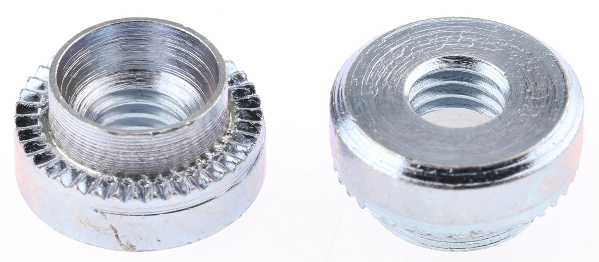 Hank Passivated Zinc Plated, M5 Steel Rivet Bush 11.1 mm diameter 7.95 mm x 3.8 mm