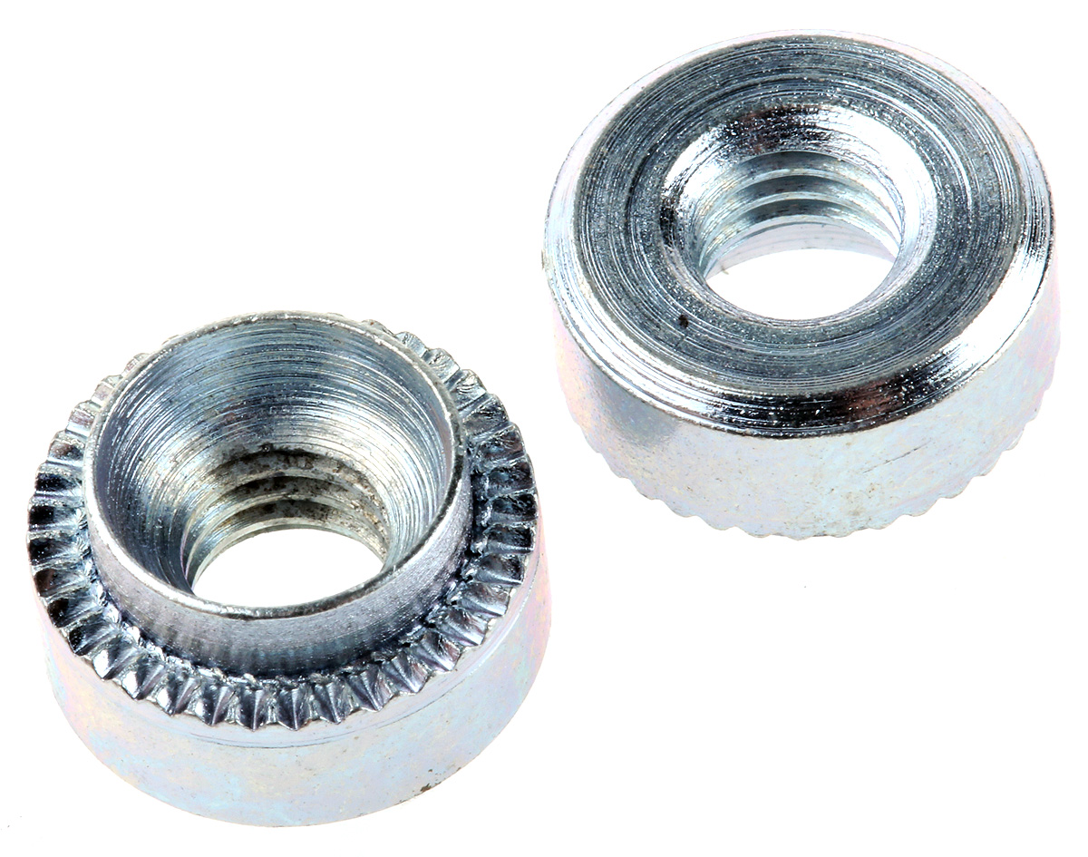 Hank Passivated Zinc Plated, M6 Steel Rivet Bush 12.7 mm diameter 9.5 mm x 5.1 mm