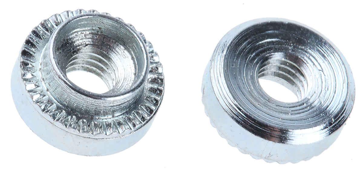 Hank Passivated Zinc Plated, M4 Steel Rivet Bush 9.5 mm diameter 6.75 mm x 3.2 mm
