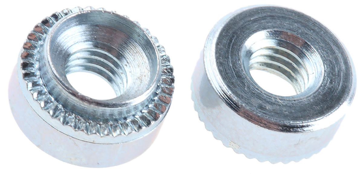 Hank Passivated Zinc Plated, M6 Steel Rivet Bush 12.7 mm diameter 9.5 mm x 5.1 mm
