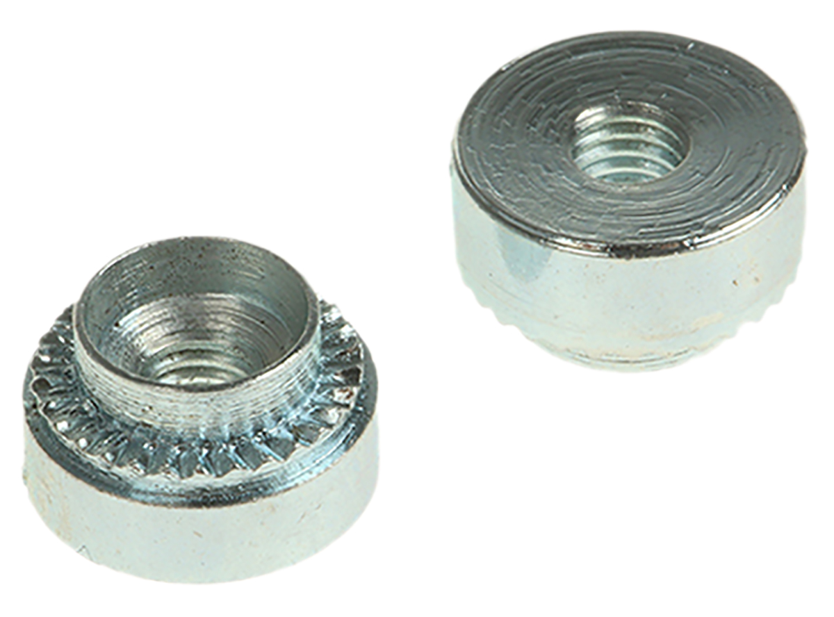 Hank Passivated Zinc Plated, Metric Steel Rivet Bush 7.9 mm diameter 5.5 mm x 3.2 mm