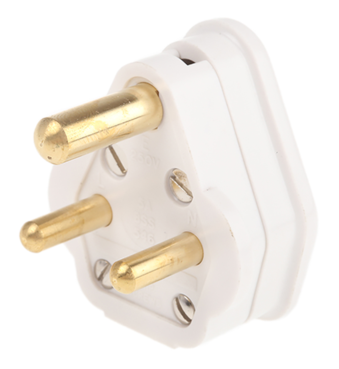 MK Electric UK Mains Plug White, 5A, Cable Polyvinyl Chloride, Screw