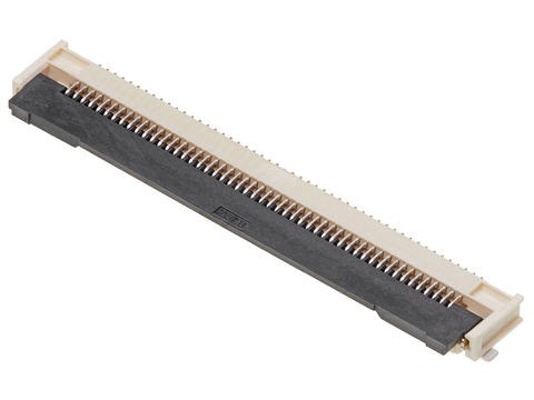 Molex, 505110 0.5 mm Pitch 50 Way Right Angle Female FPC Connector, Solder