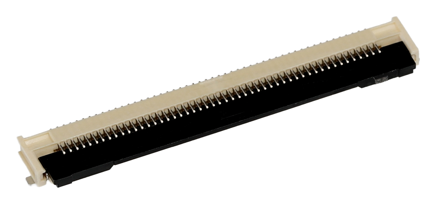 505110-5091 Molex, 505110 0.5 mm Pitch 50 Way Right Angle Female FPC Connector, Solder