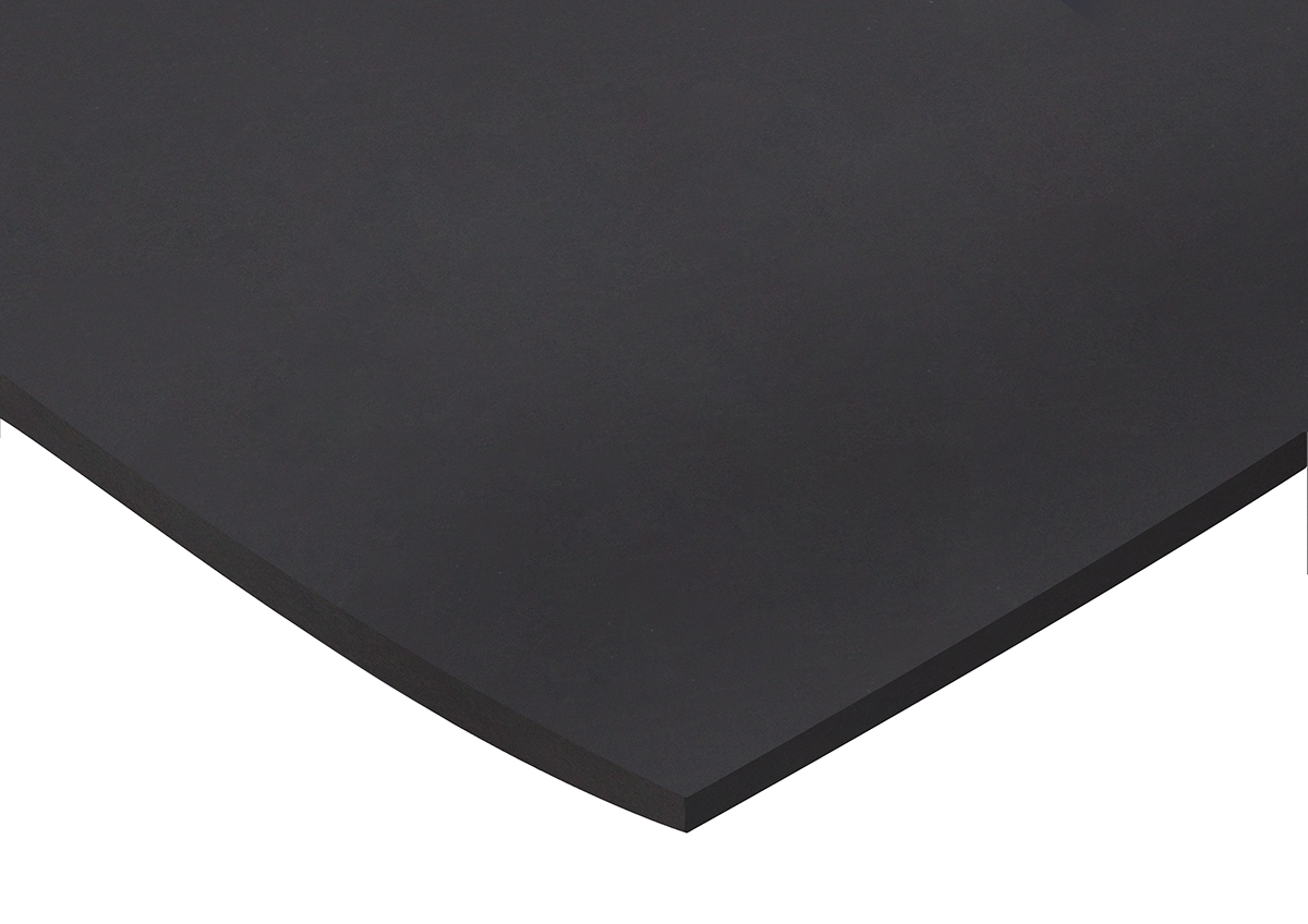 RS PRO Black Fluorocarbon Rubber Sheet, 600 mm x 600mm x 1.5 mm, 100kg/cm², 204 °C