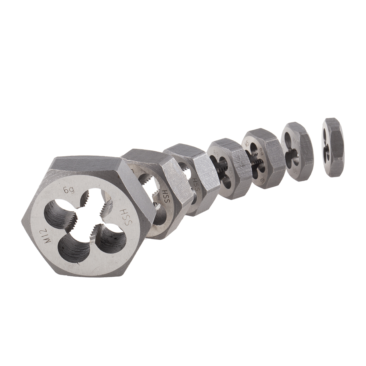 506-4318 RS PRO M3ToM12 HSS 7 piece Die Nut Set