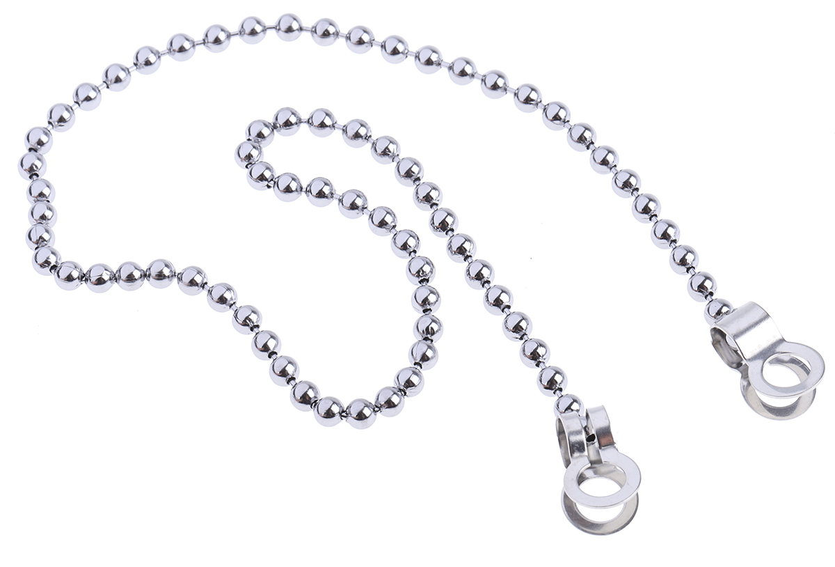 RS PRO Chrome Brass Chain, 300 mm Length, 300 mm Length 13 kg