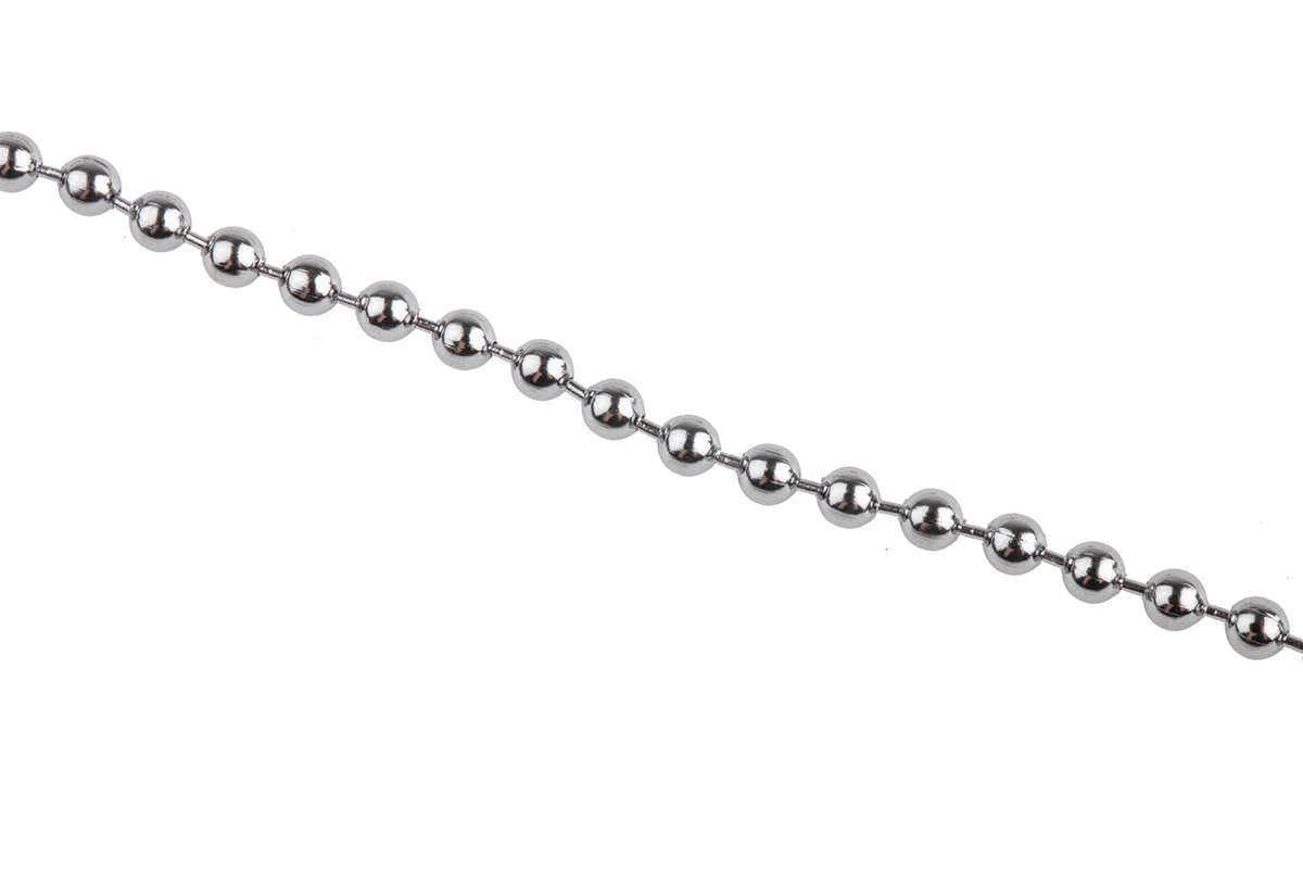 506-7339 RS PRO Chrome Brass Chain, 300 mm Length, 300 mm Length