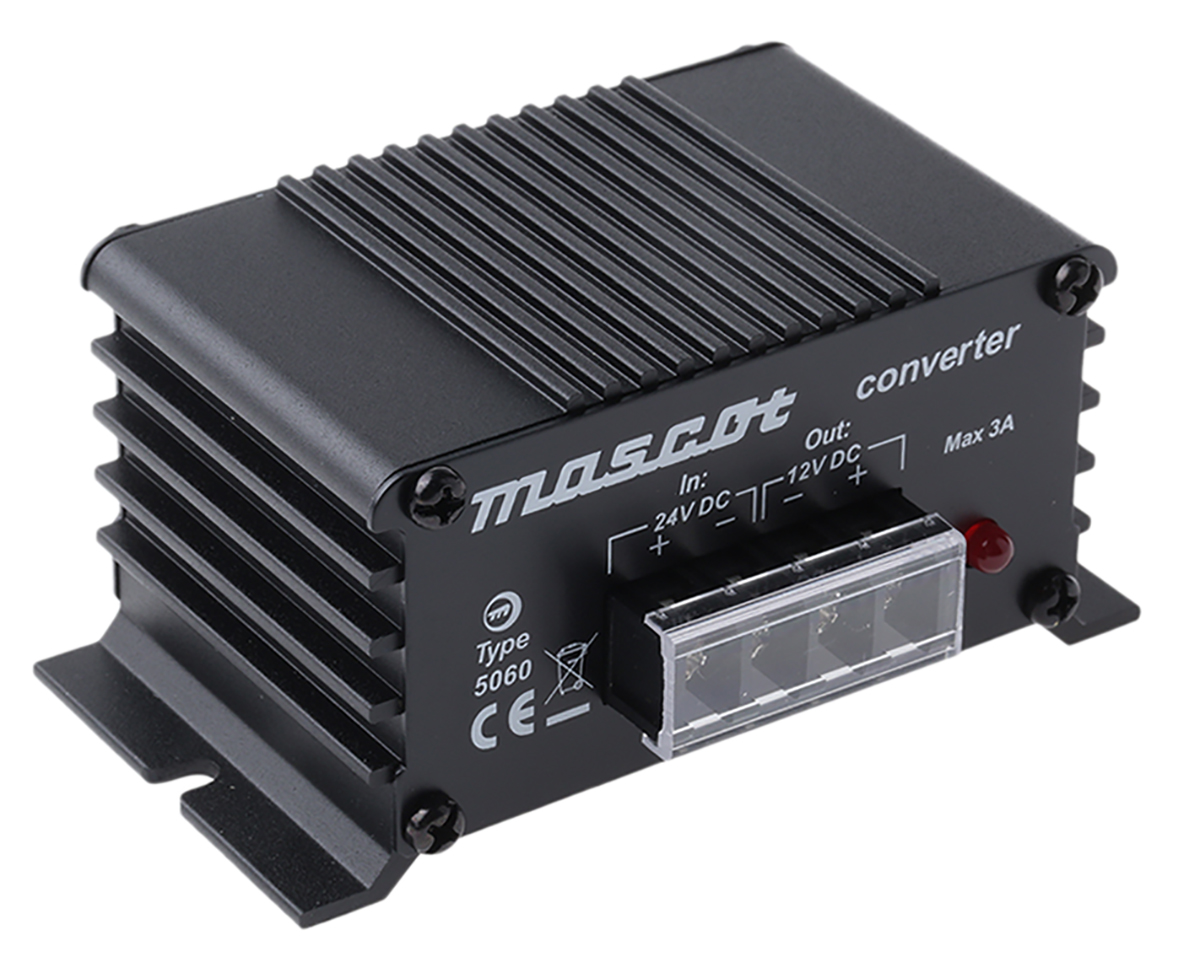 Mascot 5060 DC/DC Converter, 13.6V dc/ 6 A Output, 24V dc Input, 18V Input, 60 °C Max Temp -20 °C Min Temp