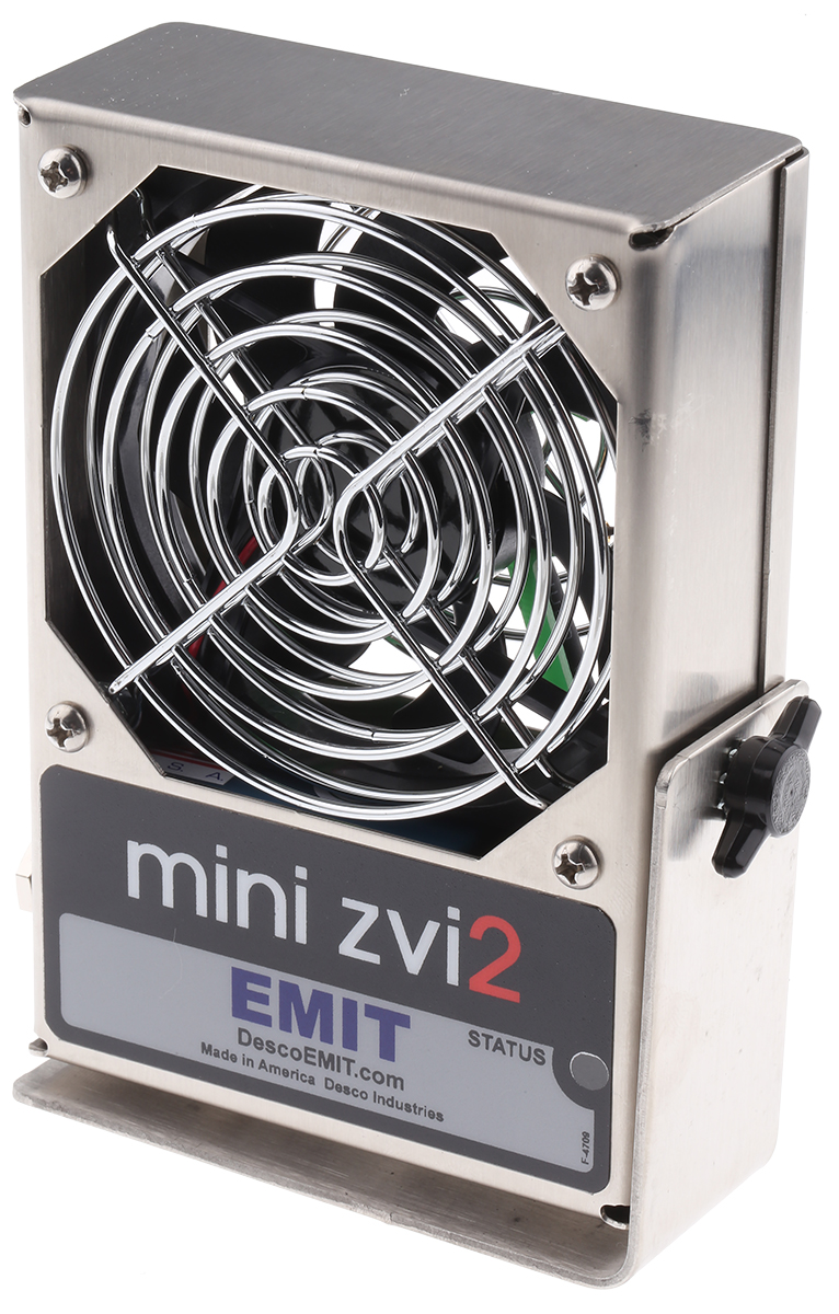 Desco Europe 5 to 25 V 2 Fan EU, US, UK Bench Top, Ioniser