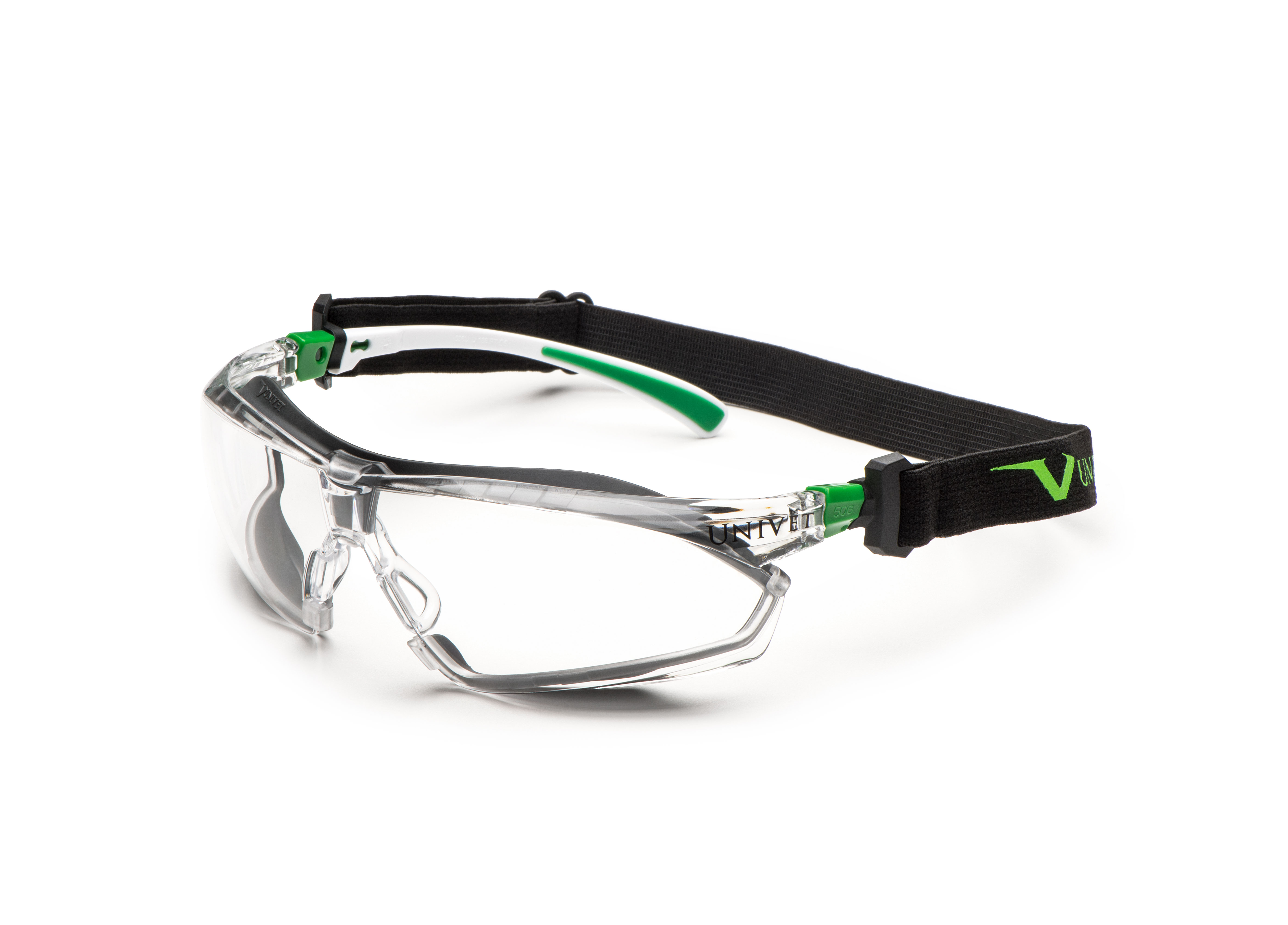 Univet 506UG Safety Glasses, Anti-Mist, Anti-Scratch, Clear Polycarbonate Lens, Polycarbonate