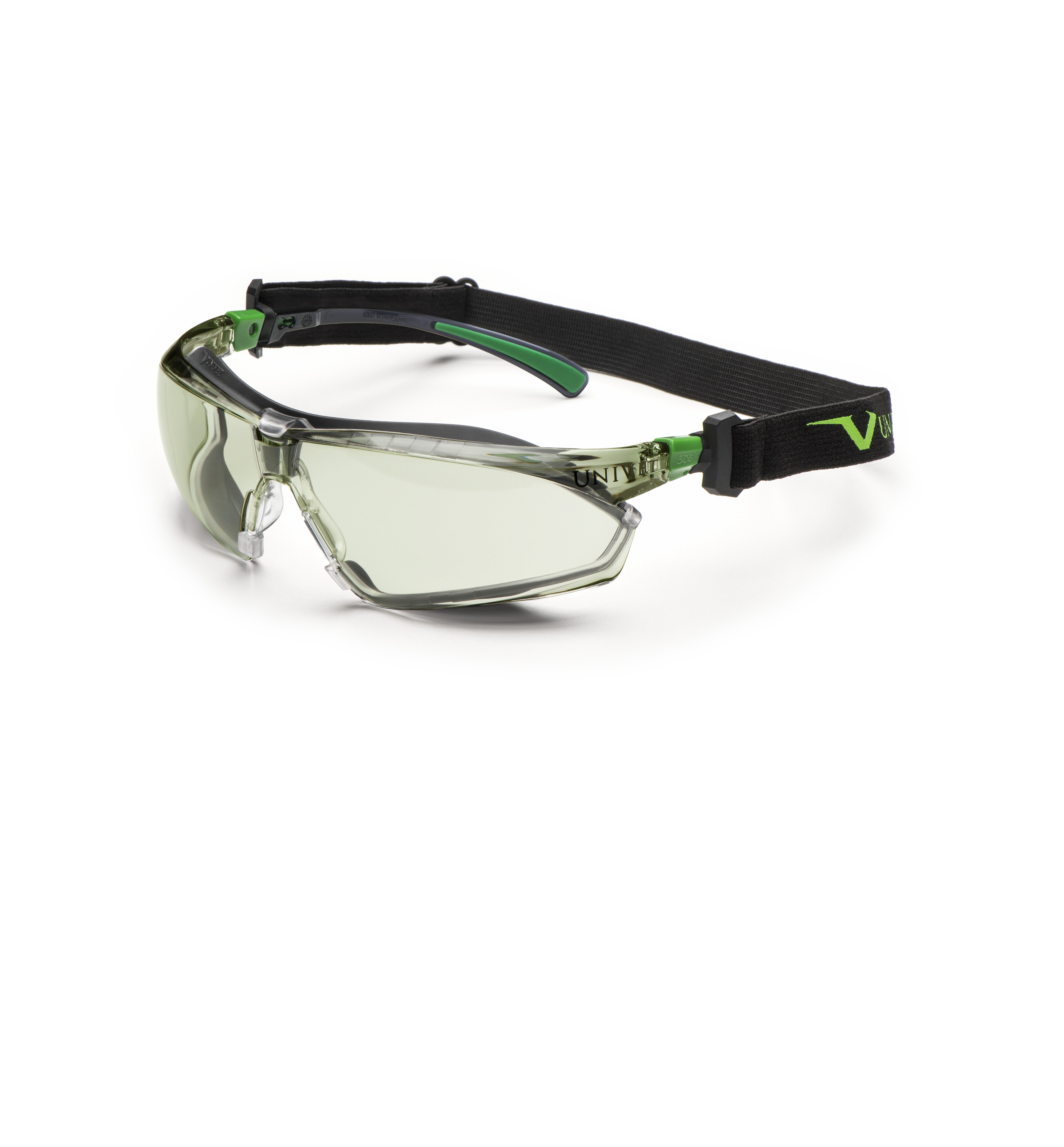 Univet 506U PC IN/OUT Safety Glasses, Grey Polycarbonate Lens