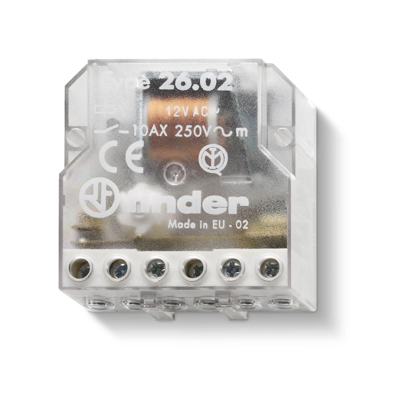 Finder Panel Mount Modular Step Relay, 230V ac Coil, 10A Switching Current, DPST-2NO
