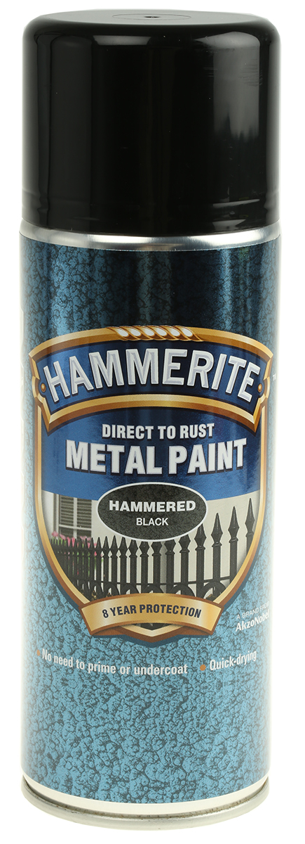 Hammerite 400 ml Black Hammered Spray Paint