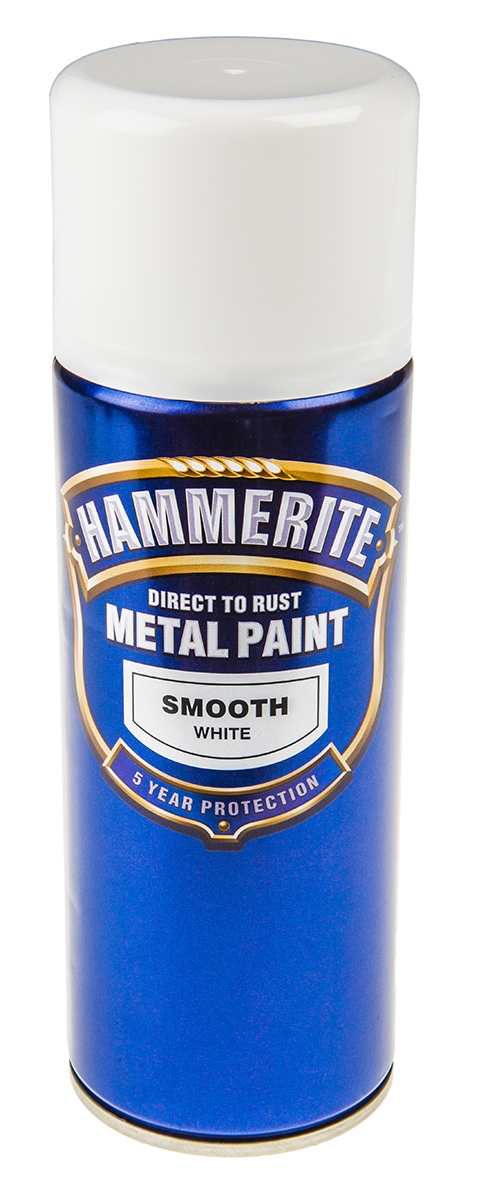 Hammerite 400 ml White Smooth Spray Paint