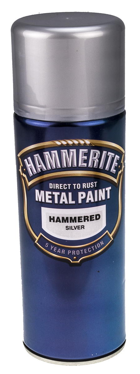 Hammerite 400 ml Silver Hammered Spray Paint